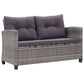 3-Delige Tuinset Poly Rattan En Massief Acaciahout