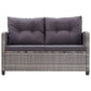 3-Delige Tuinset Poly Rattan En Massief Acaciahout