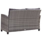 3-Delige Tuinset Poly Rattan En Massief Acaciahout