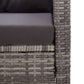 3-Delige Tuinset Poly Rattan En Massief Acaciahout