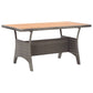 3-Delige Tuinset Poly Rattan En Massief Acaciahout