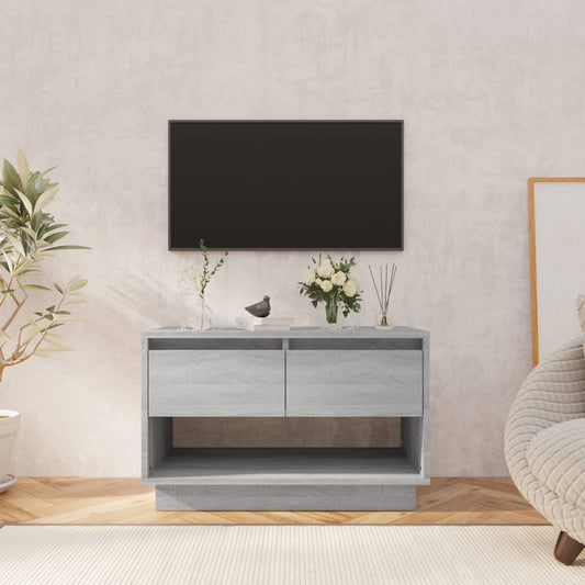 Tv-Meubel 70X41X44 Cm Spaanplaat Grijs Sonoma Eikenkleurig