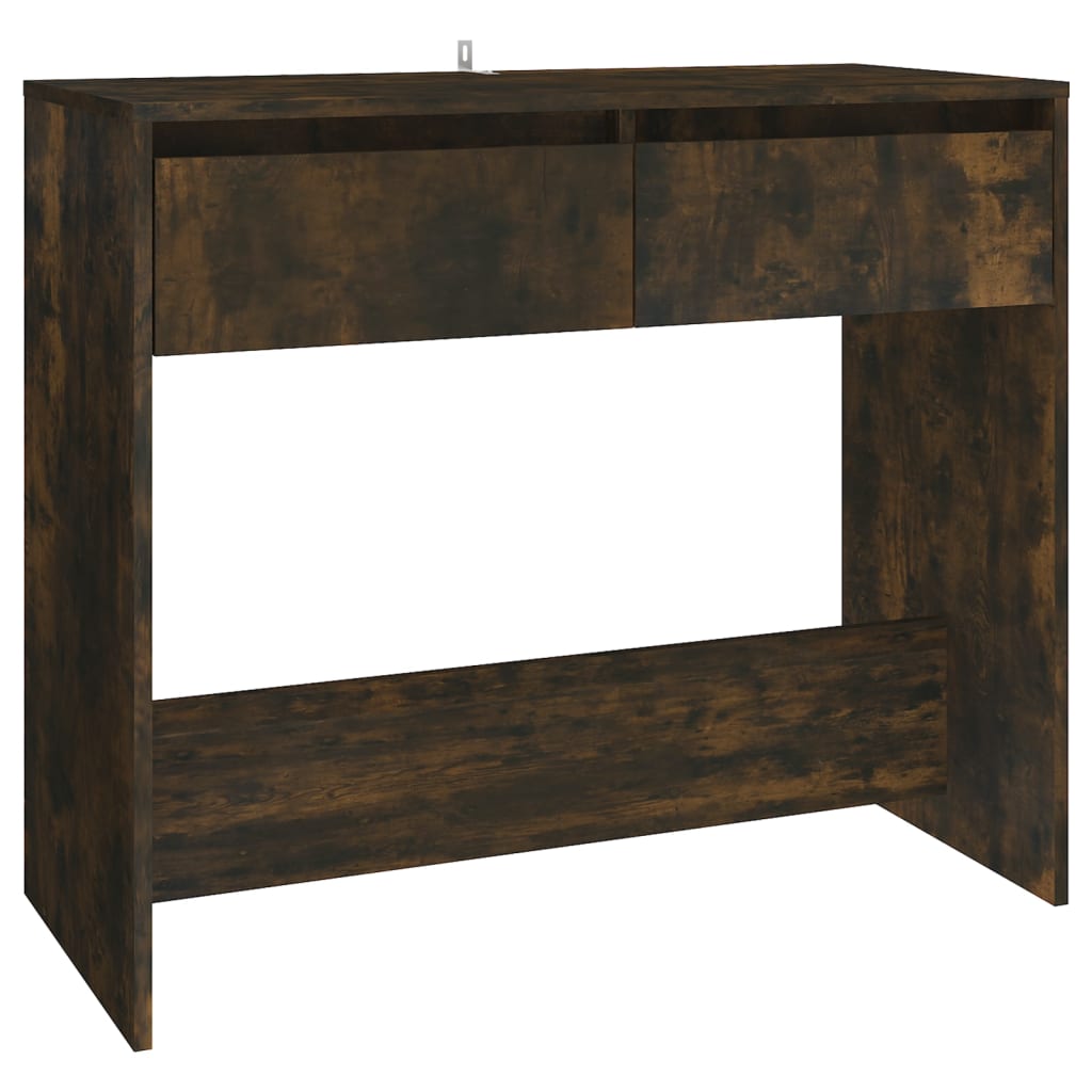 Wandtafel 89X41X76,5 Cm Staal Gerook Eikenkleurig
