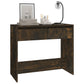 Wandtafel 89X41X76,5 Cm Staal Gerook Eikenkleurig