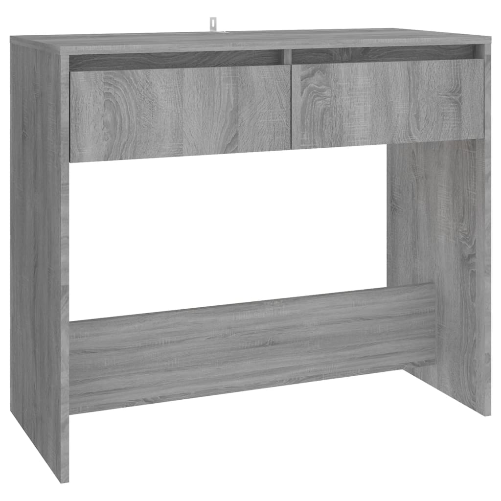 Wandtafel 89X41X76,5 Cm Staal Grijs Sonoma Eikenkleurig