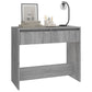 Wandtafel 89X41X76,5 Cm Staal Grijs Sonoma Eikenkleurig