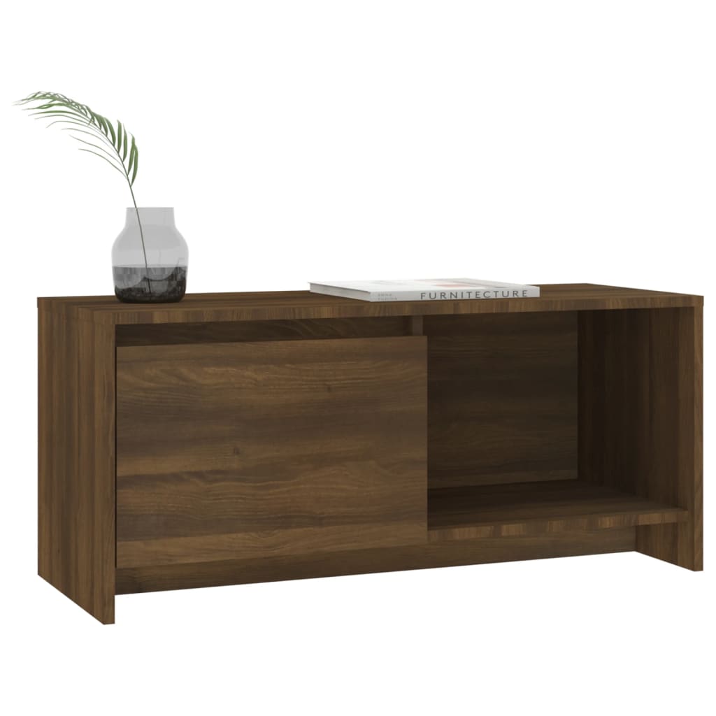 Tv-Meubel 90X35X40 Cm Spaanplaat Bruineikenkleurig