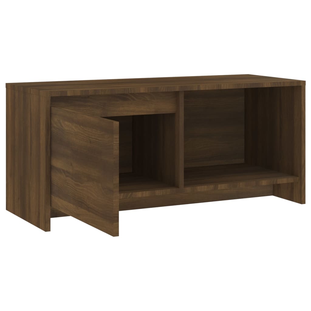 Tv-Meubel 90X35X40 Cm Spaanplaat Bruineikenkleurig