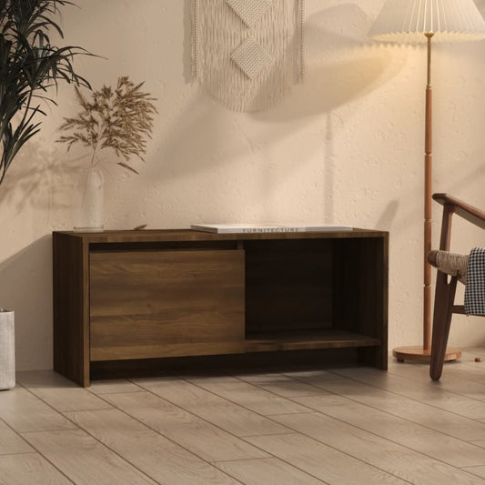 Tv-Meubel 90X35X40 Cm Spaanplaat Bruineikenkleurig