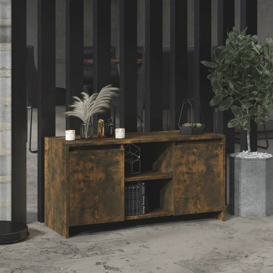 Tv-Meubel 102X37,5X52,5 Cm Spaanplaat Gerookt Eikenkleurig