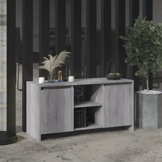 Tv-Meubel 102X37,5X52,5 Cm Spaanplaat Grijs Sonoma Eikenkleurig