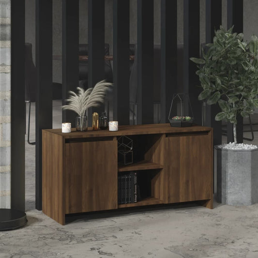 Tv-Meubel 102X37,5X52,5 Cm Spaanplaat Bruineikenkleurig
