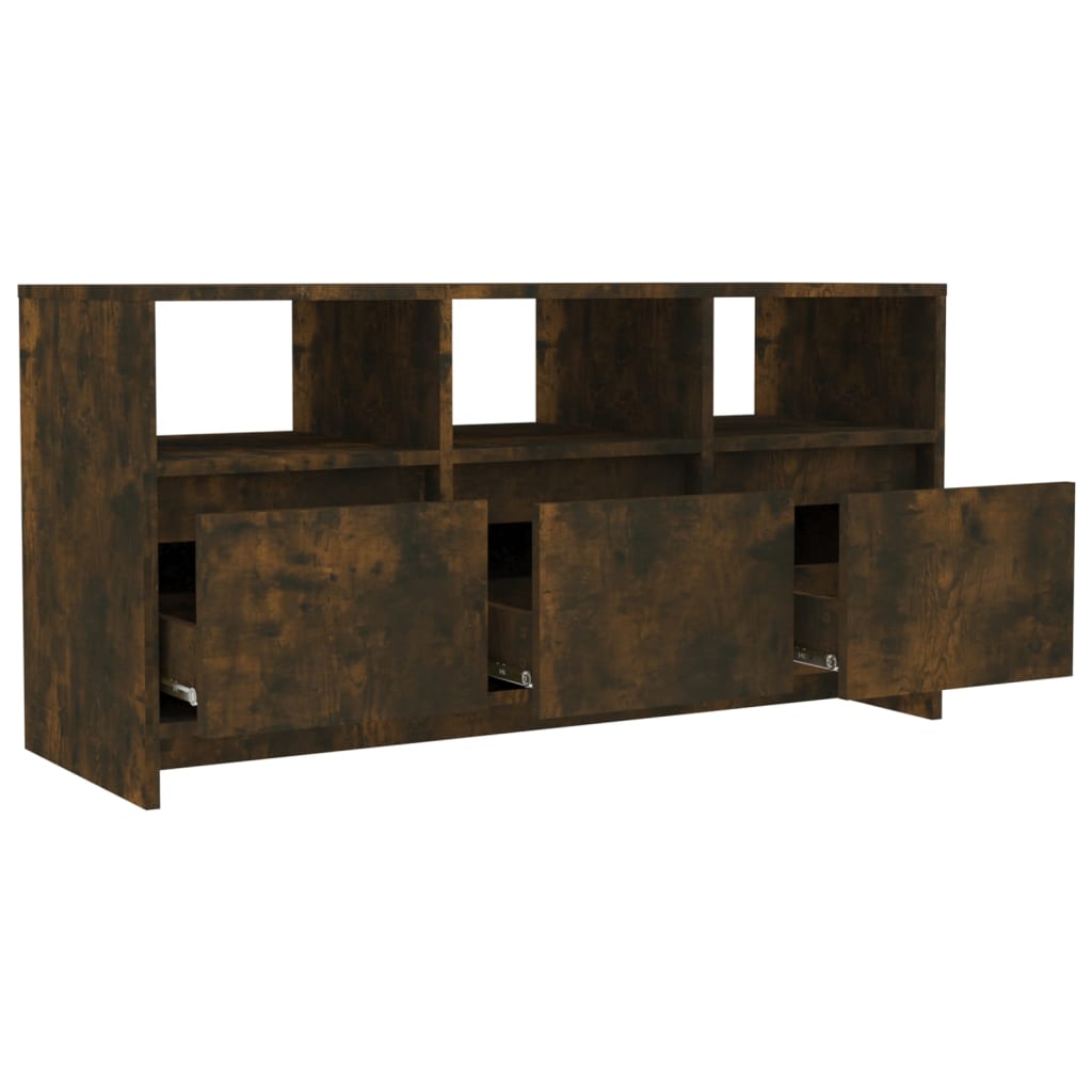 Tv-Meubel 102X37,5X52,5 Cm Spaanplaat Gerookt Eikenkleurig