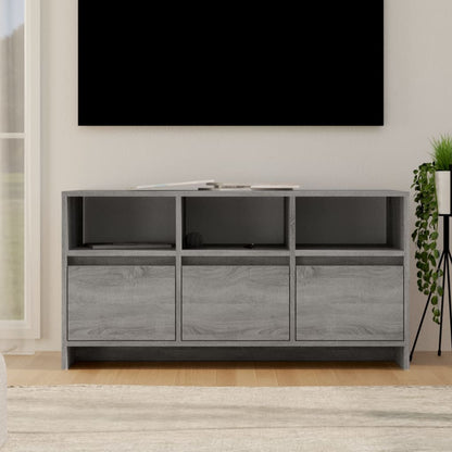 Tv-Meubel 102X37,5X52,5 Cm Spaanplaat Grijs Sonoma Eikenkleurig
