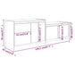 Tv-Meubel 146,5X35X50 Cm Spaanplaat Gerookt Eikenkleurig