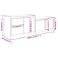 Vidal Tv-Meubel 146,5X35X50 Cm Spaanplaat Grijs Sonoma Eikenkleurig