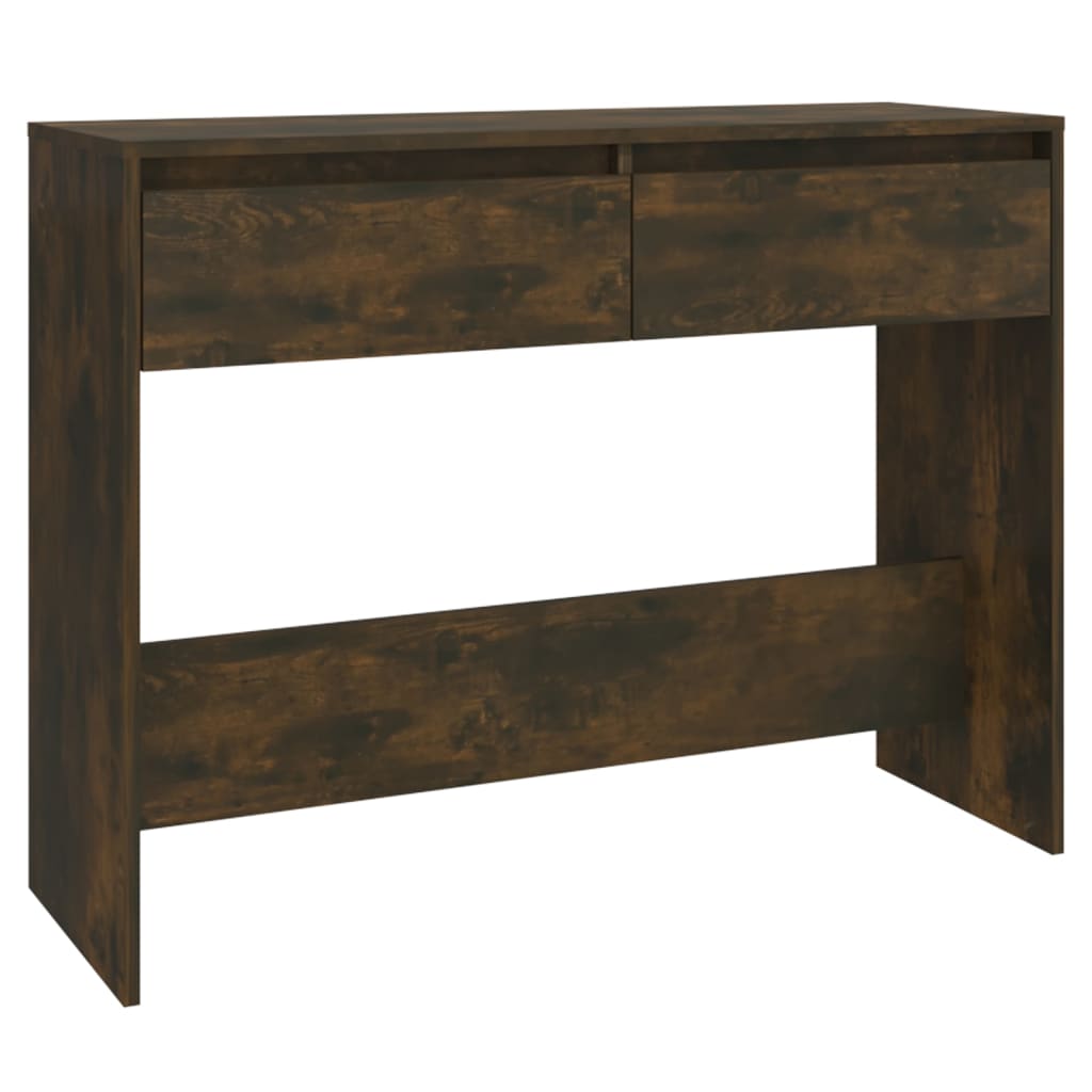 Wandtafel 100X35X76,5 Cm Spaanplaat Gerookt Eikenkleurig