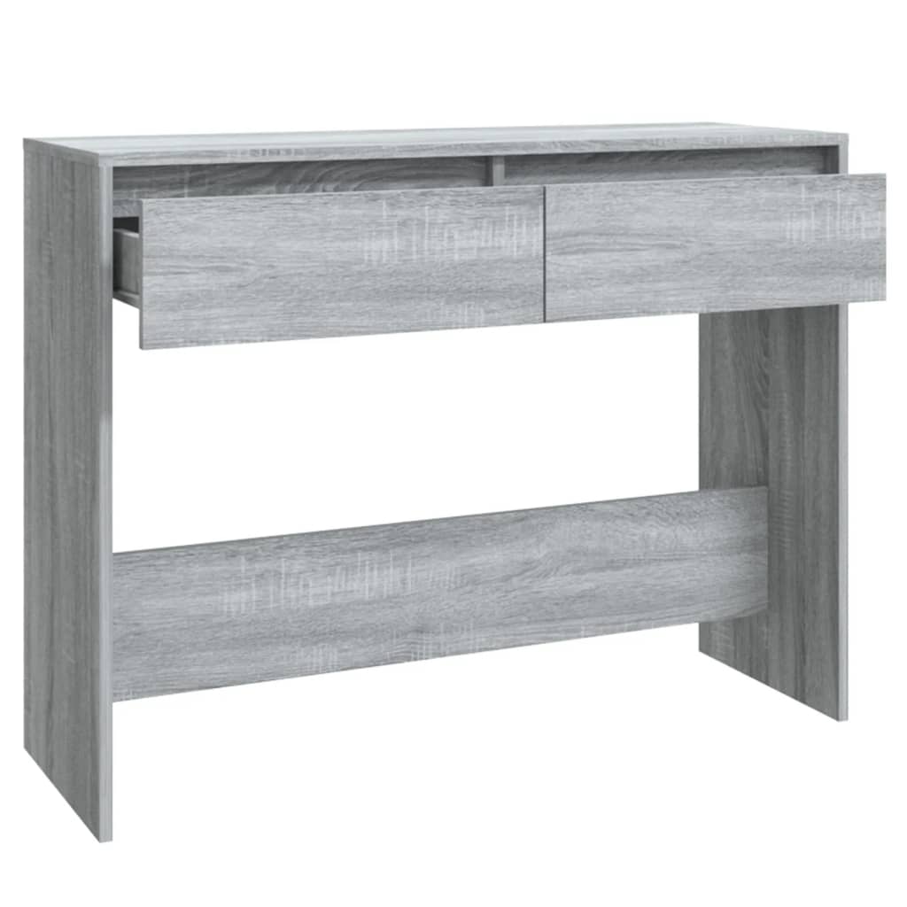 Wandtafel 100X35X76,5 Cm Spaanplaat Grijs Sonoma Eikenkleurig