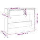 Wandtafel 100X35X76,5 Cm Spaanplaat Grijs Sonoma Eikenkleurig