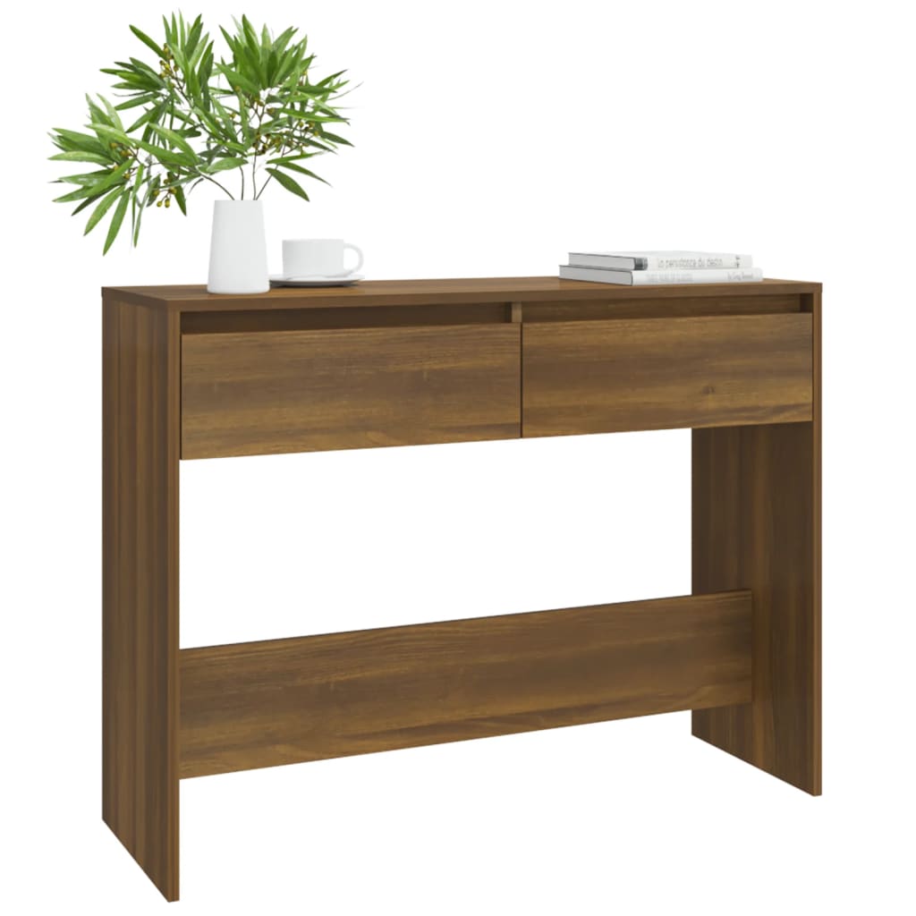 Wandtafel 100X35X76,5 Spaanplaat Bruineikenkleurig