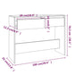 Wandtafel 100X35X76,5 Spaanplaat Bruineikenkleurig