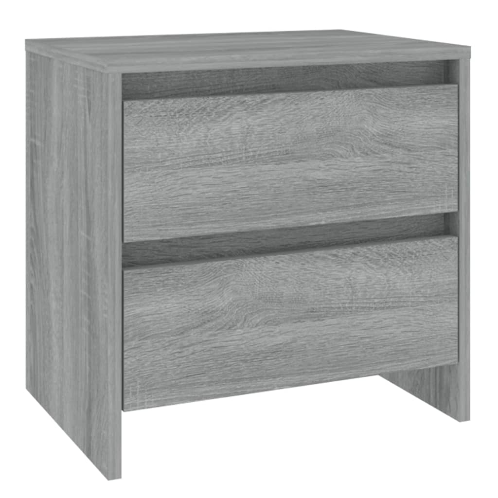 Nachtkastjes 2 St 45X34,5X44,5 Cm Spaanplaat Grijs Sonoma Eiken