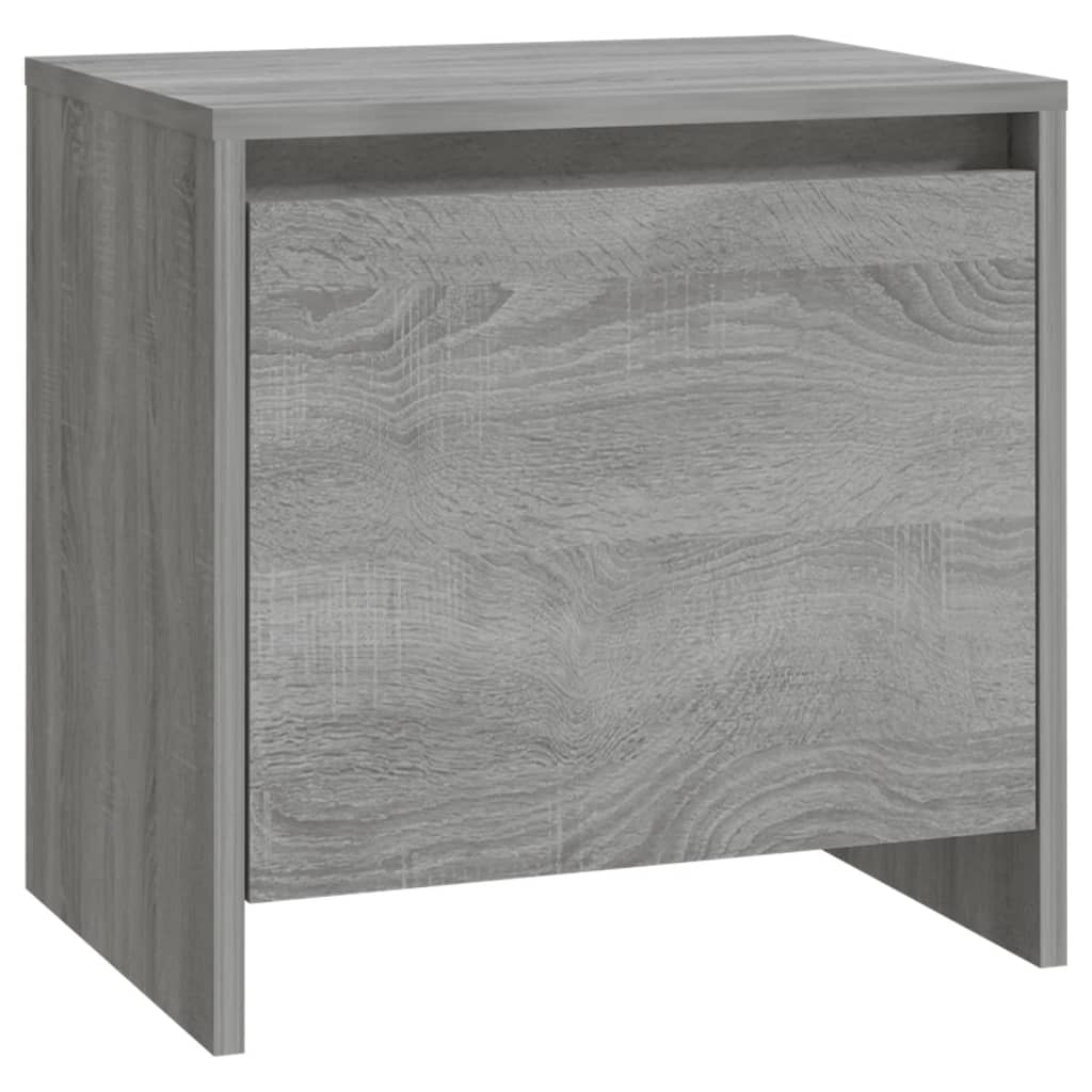 Nachtkastjes 2 St 45X34X44,5 Cm Spaanplaat Grijs Sonoma Eiken