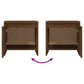 Nachtkastjes 2 St 45X34X44,5 Cm Spaanplaat Bruineikenkleurig