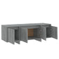 Tv-Meubel 120X30X40,5 Cm Spaanplaat Grijs Sonoma Eikenkleurig