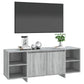 Tv-Meubel 130X35X50 Cm Spaanplaat Grijs Sonoma Eikenkleurig