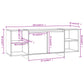 Tv-Meubel 130X35X50 Cm Spaanplaat Grijs Sonoma Eikenkleurig