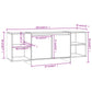 Tv-Meubel 130X35X50 Cm Spaanplaat Bruineikenkleurig