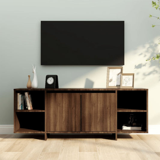 Tv-Meubel 130X35X50 Cm Spaanplaat Bruineikenkleurig