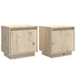 Nachtkastjes 2 St 40X30X40 Cm Massief Grenenhout
