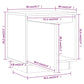 Nachtkastjes 2 St 40X30X40 Cm Massief Grenenhout