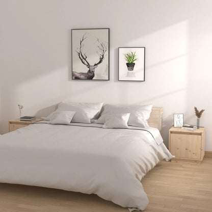 Nachtkastjes 2 St 40X30X40 Cm Massief Grenenhout