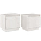 Nachtkastjes 2 St 40X30X40 Cm Massief Grenenhout Wit
