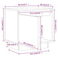 Nachtkastjes 2 St 40X30X40 Cm Massief Grenenhout Wit