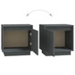 Nachtkastjes 2 St 40X30X40 Cm Massief Grenenhout Grijs
