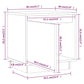 Nachtkastjes 2 St 40X30X40 Cm Massief Grenenhout Grijs