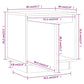 Nachtkastjes 2 St 40X30X40 Cm Massief Grenenhout Honingbruin