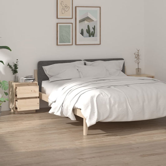 Nachtkastjes 2 St 40X35X50 Cm Massief Grenenhout