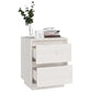 Nachtkastjes 2 St 40X35X50 Cm Massief Grenenhout Wit