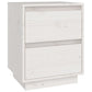 Nachtkastjes 2 St 40X35X50 Cm Massief Grenenhout Wit