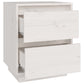 Nachtkastjes 2 St 40X35X50 Cm Massief Grenenhout Wit
