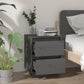 Nachtkastjes 2 St 40X35X50 Cm Massief Grenenhout Grijs