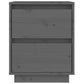 Nachtkastjes 2 St 40X35X50 Cm Massief Grenenhout Grijs