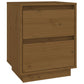 Nachtkastjes 2 St 40X35X50 Cm Massief Grenenhout Honingbruin