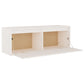 Wandkast 100X30X35 Cm Massief Grenenhout Wit