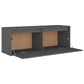 Wandkast 100X30X35 Cm Massief Grenenhout Grijs